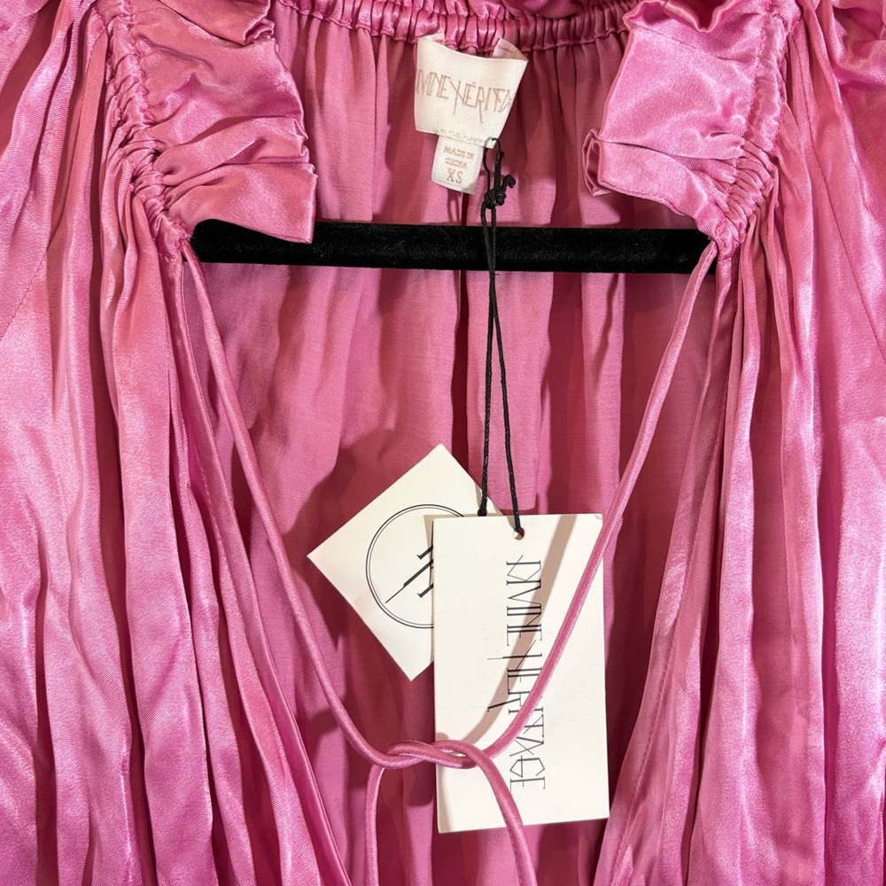 Divine Heritage Pink Satin dress